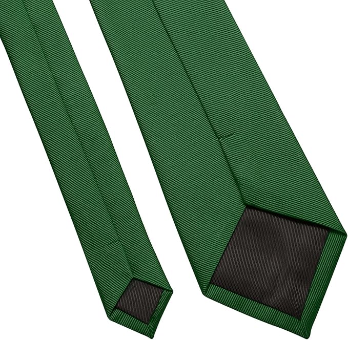 DecTwig Men's Ties Solid Color Formal Neckties 3.15" (8CM) Black Ties For Men