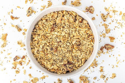 Struesli Original Organic Granola, Grain & Gluten Free, Healthy Snacks with Chia Seeds, Nuts and Sea Salt, Prebiotic High Fiber Food for Yogurt, Cereal & More, Plant Based, Keto & Paleo Friendly, 9 Oz