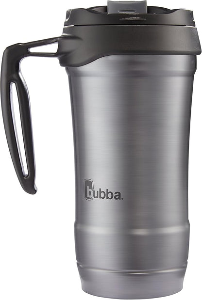 Bubba HERO Vacuum-Insulated Stainless Steel Travel Mug with Handle, 18 oz, Gunmetal