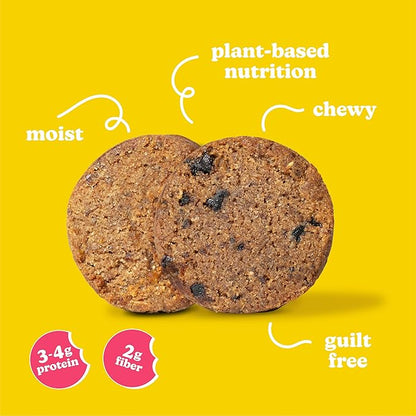 Love + Chew Superfood Soft Baked MINI Cookies, Banana Bread & Cherry Almond, Plant Based Cookie With Almonds, Fruit, & Chia Seeds for Kids & Adults, Vegan Snacks, Gluten Free, Paleo, Non GMO, 16 Pack