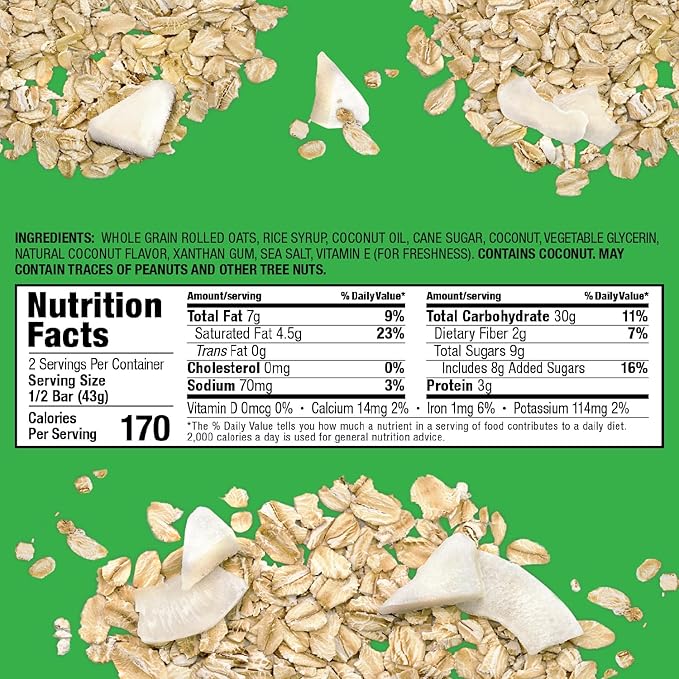 Bobo's Oat Bar Fruit Flavored Multipack, 4 Lemon Poppyseed and 4 Coconut, Great Tasting Healthy Snacks for the Whole Family (8, Fruit Multi)