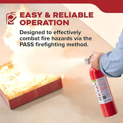 Kidde Multi Purpose Fire Extinguisher for Home, Office, Dorm, Residential, 1A10BC, 2 Pack