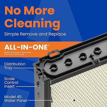 AprilAire H445EZ1 Humidifier Filter/Water Panel Assembly Replacement Kit for AprilAire Whole-House Humidifier Models: 400, 400A, 400M (2-pack)