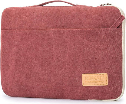 Kinmac 360° Protective Laptop Sleeve Case Bag Cover with Handle for MacBook Pro 16 inch,16 inch HP,Lenovo,Dell,ASUS,Acer Ultrabook and Business Laptop (Wine Red)
