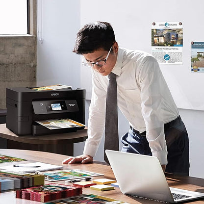 Epson Workforce Pro WF-3820 Wireless All-in-One Printer with Auto 2-Sided Printing, 35-Page ADF, 250-sheet Paper Tray and 2.7" Color Touchscreen (Renewed), Black