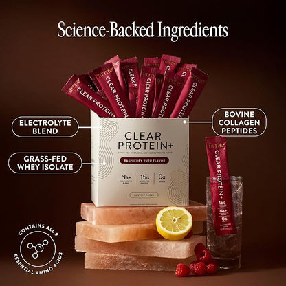Arrae Clear Protein – Natural Protein Supplement, Smooth Texture, Easy to Mix, 20 Servings, Clean Formula with Electrolytes