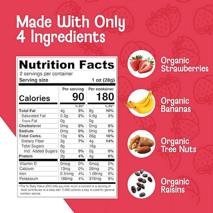 Monkey Brittle Healthy Snacks, Crispy Plant-Based Treats for Kids & Adults, Vegan & Gluten-Free, All-Natural Snack for School, Sports, Camping & On-the-Go (Pack of 3), Combo - Original + Cacao Coconut + Strawberry Banana Crunch
