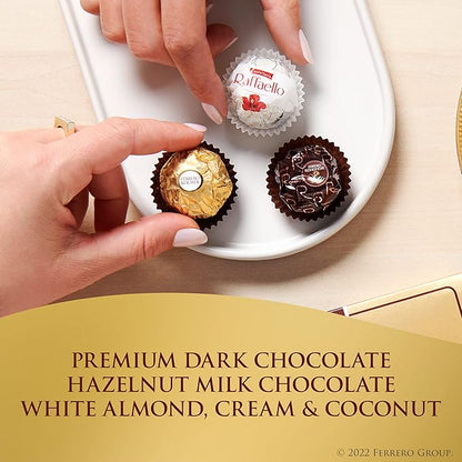 Ferrero Collection Premium Gourmet Assorted Hazelnut Milk Chocolate, Dark Chocolate and Coconut, 48 Count (Pack of 2)