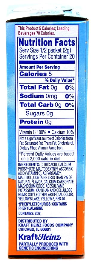 Crystal Light On The Go Packets, Classic Orange With Vitamin C and Calcium, 10 CT