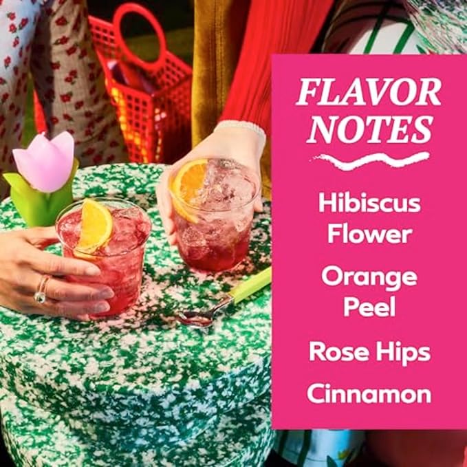 TAZO Iced Passion Concentrate, Herbal Fruit Tea, Caffeine Free, Easy-to-Serve for Everyday Refreshers and Mocktails, 32 oz Carton (Pack of 2)
