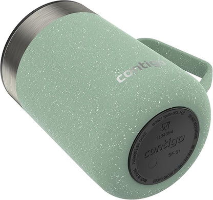 Contigo Streeterville Mug with Handle, 14 oz, Agave Powder Coat Speckle