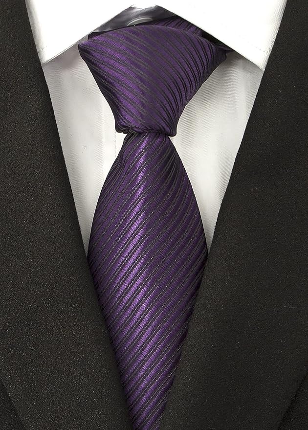 Adulove Men's Necktie Classic Silk Tie Woven Jacquard Neck Ties 6 PCS