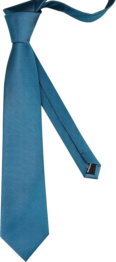 GUSLESON Classic New 3.15"（8cm） Men's Solid Color Necktie Wedding Business Tie + Gift Box