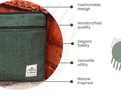Green Laptop Sleeve – Durable 14-Inch Laptop Cover with Zipper, Lightweight Water-Resistant Case for Travel & Work
