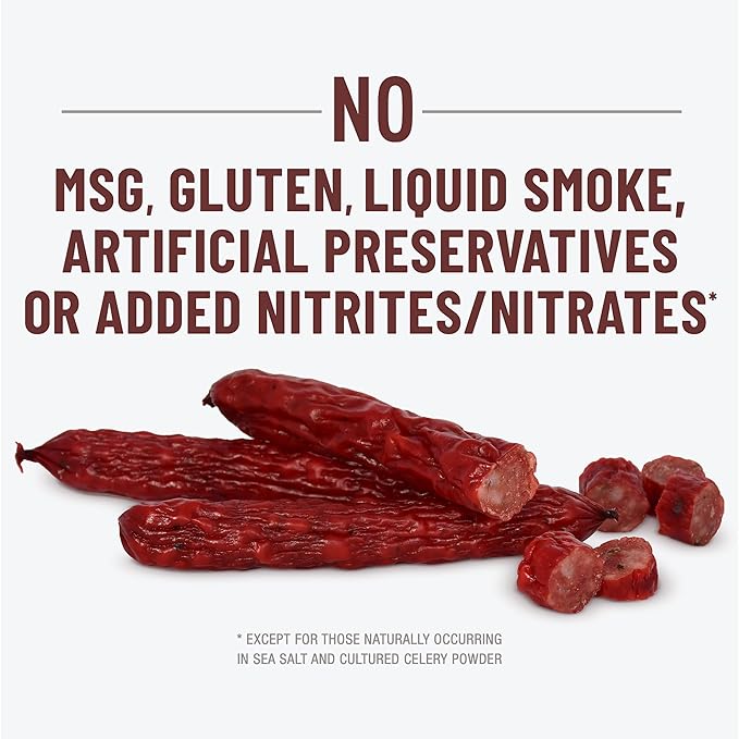 Duke's Pork Hot & Spicy Smoked Shorty Sausages, 7g Protein Per Serving, Stocking Stuffer, 2.5 oz. Snack Bags (Pack of 7)