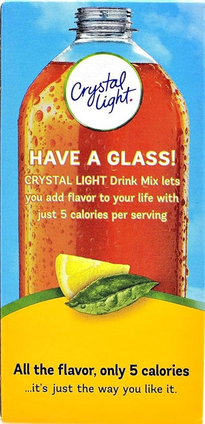Crystal Light On The Go Sticks - 20oz Water Bottle Size - 30ct Boxes (Pack of 4) - Iced Tea