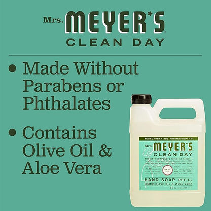 Mrs. MEYER'S CLEAN DAY Hand Soap Refill Scent Variety Pack 2 CT (Lavender + Basil)
