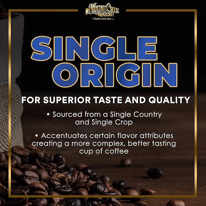 Mt. Whitney Organic Ethiopia Guji Coffee (Ground, 2 Lb)
