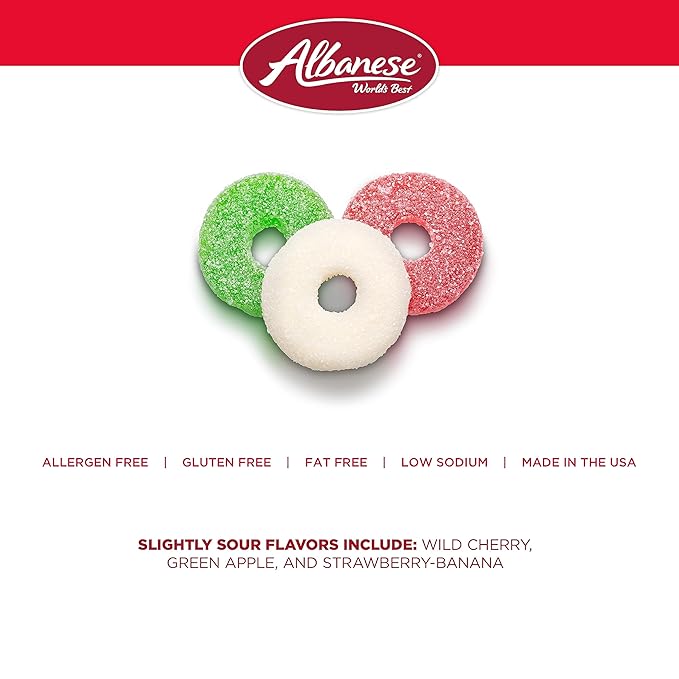 Albanese Worlds Best, Holiday Candy, Christmas Wreath Gummies, 4.5lb Bag, Great Stocking Stuffers, Gluten-Free