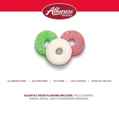 Albanese Worlds Best, Holiday Candy, Christmas Wreath Gummies, 4.5lb Bag, Great Stocking Stuffers, Gluten-Free