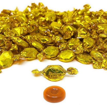 Holiday Special Butter Cream Hard Candy - 6 lbs - Classic Butter n' Cream Old School Butterscotch Hard Candies - Bulk American Vintage Candy Assortment - Individually Wrapped, 96 oz.