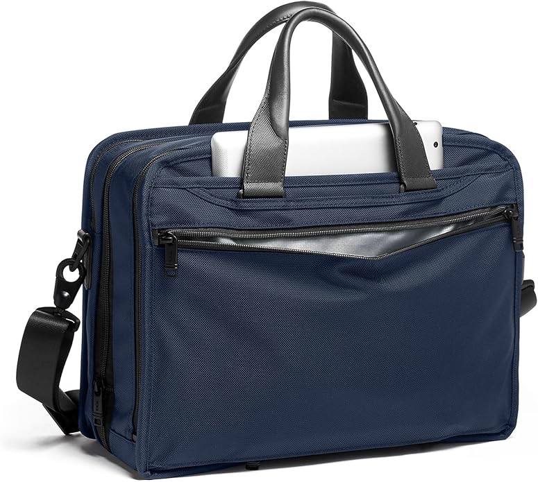 TUMI Alpha Expandable Organizer Laptop Briefcase - 15-Inch Laptop Briefcase Organizer for Men & Women - Travel Laptop Bag