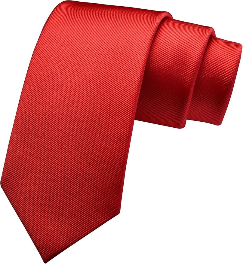 Branduce 3.15"（8cm） Men's Solid Color Formal Woven Necktie + Gift Box