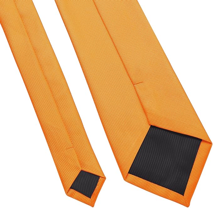 DecTwig Men's Ties Solid Color Formal Neckties 3.15" (8CM) Black Ties For Men