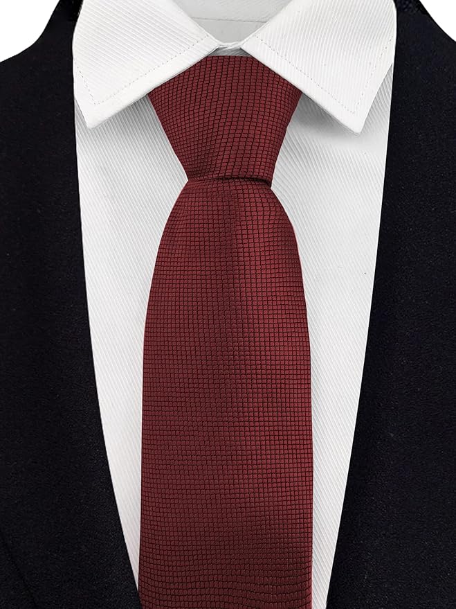 Adulove Men's Necktie Classic Silk Tie Woven Jacquard Neck Ties 6 PCS