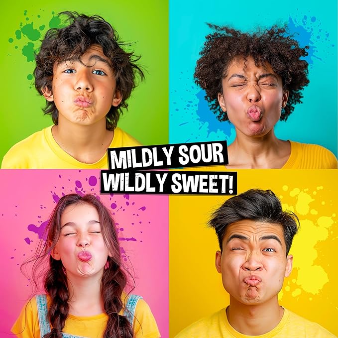 WARHEADS - Extreme Sour Hard Candy - Sour Apple, Black Cherry, Blue Raspberry, Lemon & Watermelon Flavors, Great for Parades- 1lb. Bulk Bag