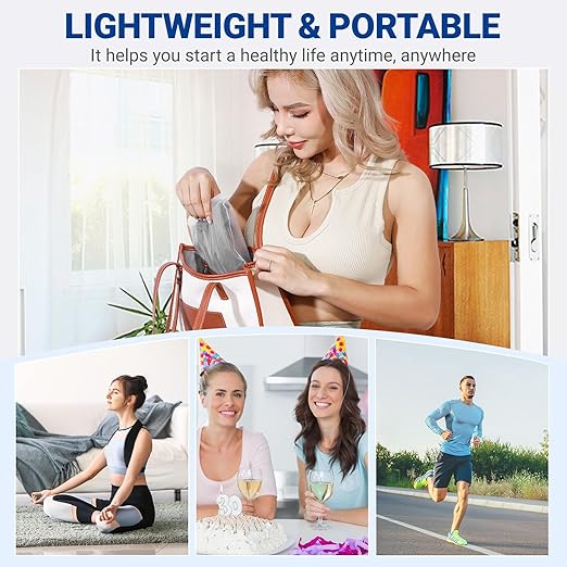 Posture Corrector for Women & Men - Adjustable Upper Back Brace Straightener Suitable for Lumbar, Shoulder, Neck, Scoliosis, Providing Comfortable Elastic Support and Pain Relief