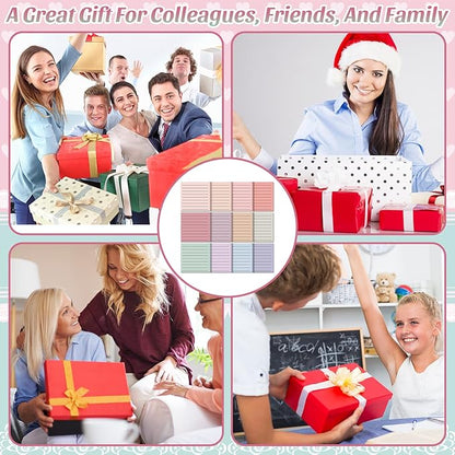 Yinder 24 Pcs Inspirational Sticky Notes Christmas Stocking Stuffers Motivational Sticky Notes Pad Employee Appreciation Gift Bulk for Teacher Nurse Coworker Office 3 x 3'' (No Words,Aesthetics)