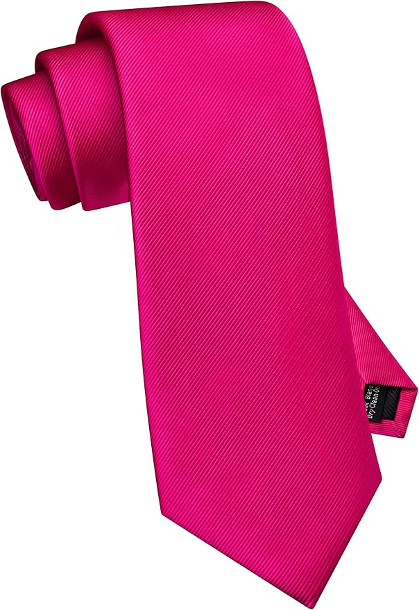 GUSLESON Classic New 3.15"（8cm） Men's Solid Color Necktie Wedding Business Tie + Gift Box