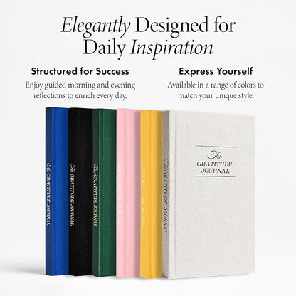 The Original Gratitude Journal 2026 - Daily Practice of Mindfulness & Happiness Journal with Elevating Quotes and Prompts for Affirmation Reflection Mindfulness - Premium Hardcover Journal Blue