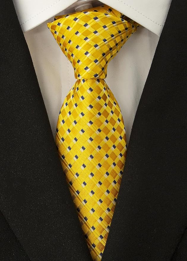 Adulove Men's Necktie Classic Silk Tie Woven Jacquard Neck Ties 6 PCS