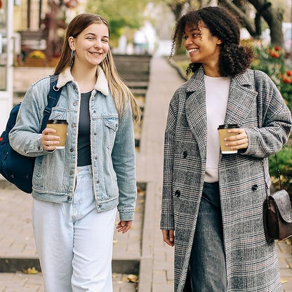 SIUQ 90 Pack - 8 oz Disposable Coffee Cups with Lids and Straws,To go Coffee Cups,Insulated Corrugated Paper Cups,Kraft Ripple Wall Cups for Hot Beverage or Cold Drinks -Champagne