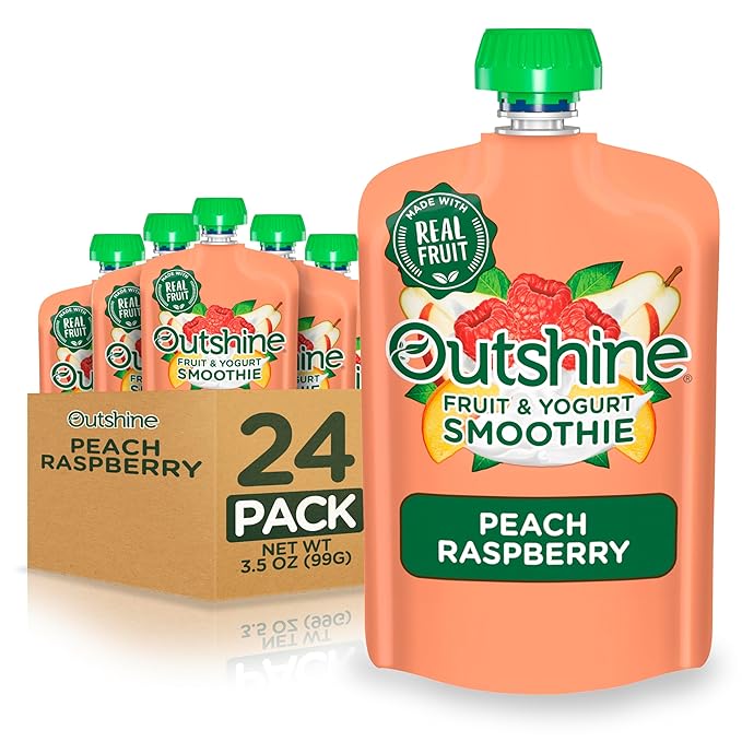 Outshine Smoothie RspbPeach 6(4x3.5oz)US