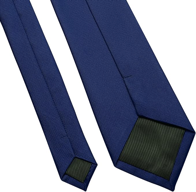 DecTwig Men's Ties Solid Color Formal Neckties 3.15" (8CM) Black Ties For Men