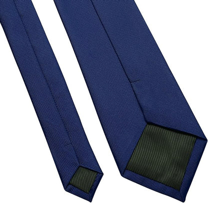 DecTwig Men's Ties Solid Color Formal Neckties 3.15" (8CM) Black Ties For Men