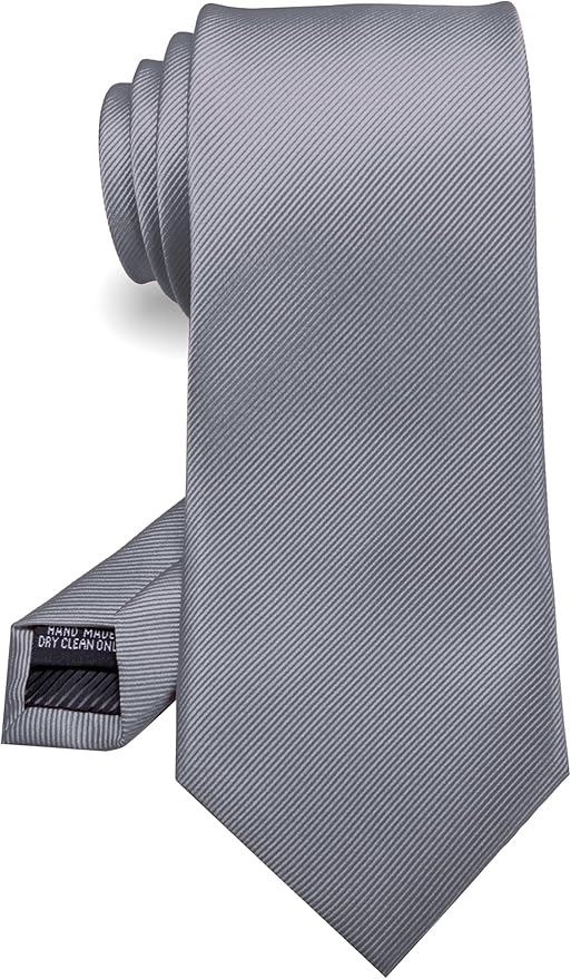 RBOCOTT Solid Color Tie Formal Necktie for Men