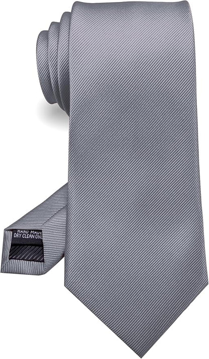 RBOCOTT Solid Color Tie Formal Necktie for Men