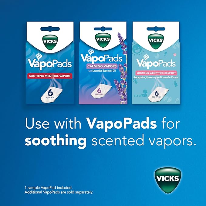 Vicks Dual Comfort Cool + Warm Mist Humidifier for Bedrooms With Fusion Technology, Compatible with Vicks VapoPads and Vicks VapoSteam, White