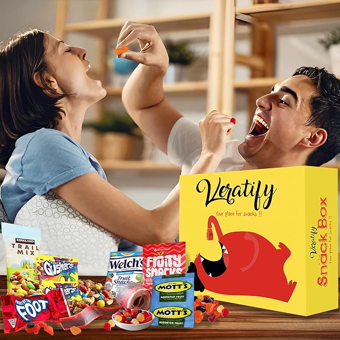 Snack Box Variety Gift Care Basket (84 Count) Gift Variety Assortment Package Perfect for Men, Women, Adults, Office, School, College, Work - Back To School Gift Basket