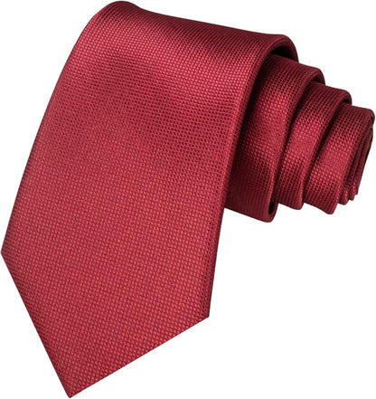 JEMYGINS Solid Color Tie Mens Necktie for Business and Wedding