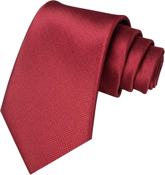 JEMYGINS Solid Color Tie Mens Necktie for Business and Wedding