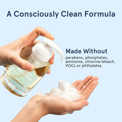 Foaming Hand Soap Tablet Refills Refill Route-6 Pack Foaming Soap Tablets For 6 x 8fl oz Bottles- Plant-Based Refill Tablets- Cleansing & Moisturizing - Lemon Scent