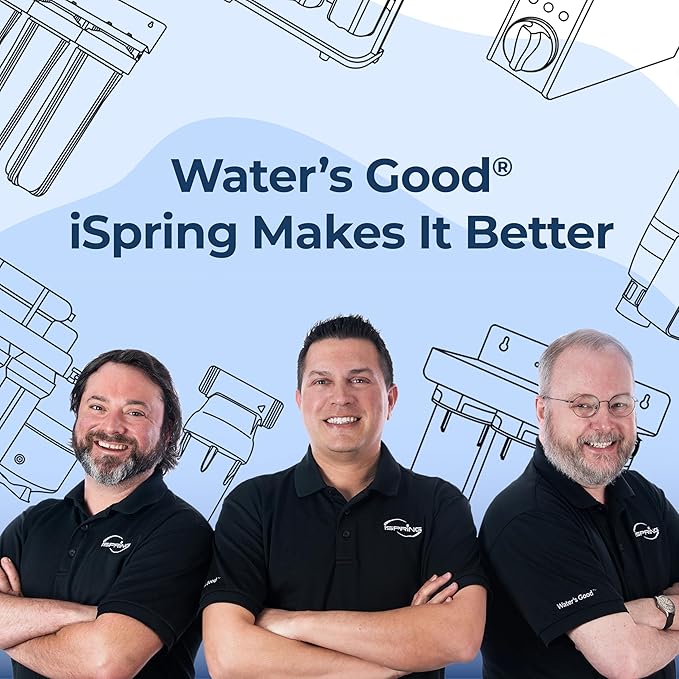 iSpring F3WGB32BKDS 4.5” x 20” 3-Stage Whole House Water Filter Replacement Pack with Polyphosphate Anti-Scale, GAC+KDF, and CTO Carbon Block Water Filters, Fits WGB32B-KDS