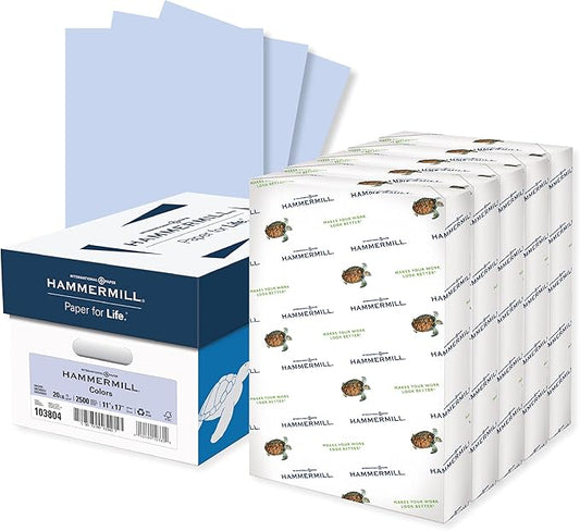 Hammermill Colored Office Paper, 20lb Light Purple, 11 x 17, 5 Ream (2500 Sheets), Made in USA