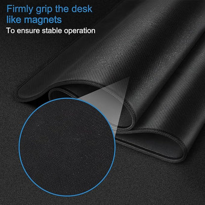 Extra Large Mouse Pad 31.5 x 11.8 in, Gaming Mousepad with Stitched Edges, Premium Microfiber Cloth Surface, Waterproof Non-Slip Base Keyboard Desk Mat for Home Office Gaming, Black