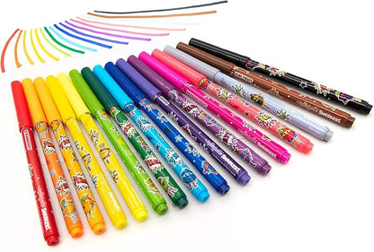 Smarkers (2 Pack) - Washable Scented Markers, Assorted Colors, Standard Point Felt Tip, 16 Count